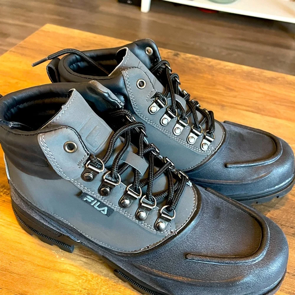 Fila Black Weathertec Hiking Boots - Picture 5 of 8